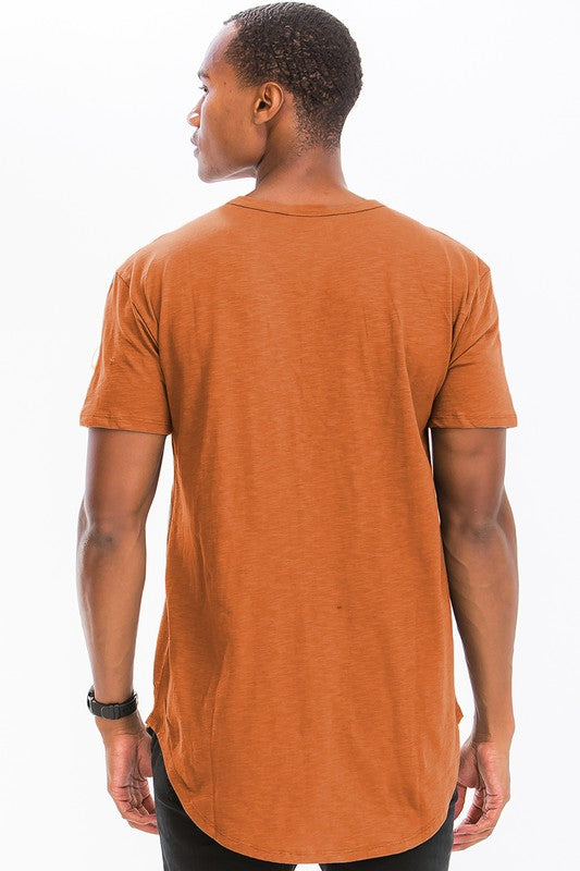 SHORT SLEEVE 4 BUTTON HENLEY SHIRT