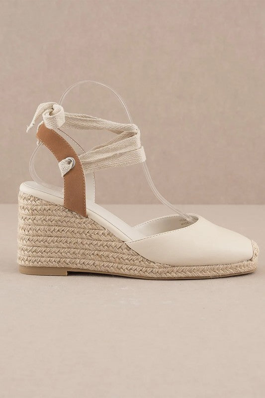 D-ALONDRA-ESPADRILLE, LACE UP, WEDGE