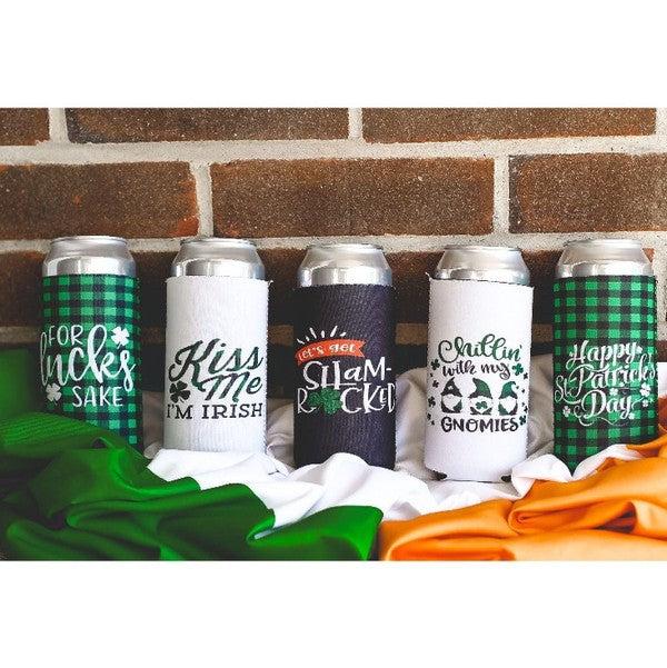 St. Patrick's Day Slim Can Holder