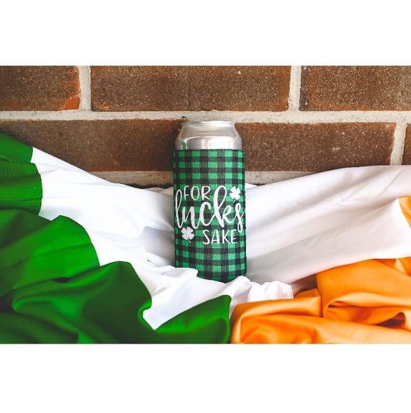 St. Patrick's Day Slim Can Holder