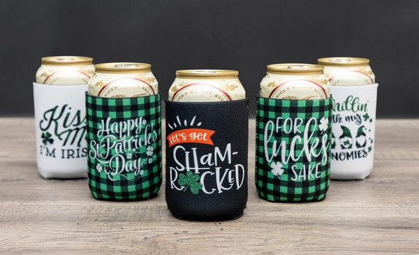 St. Patrick's Day Slim Can Holder