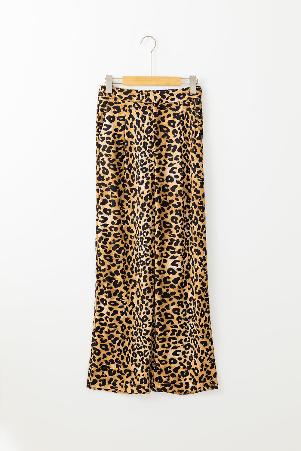 Leopard Animal Print Wide Leg Pants