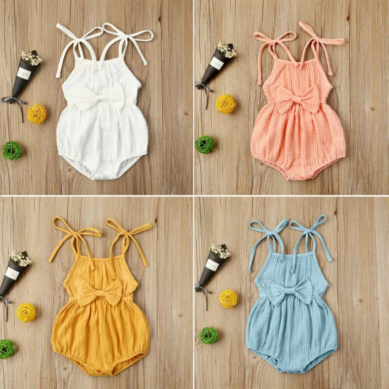 Summer Clothing  Newborn Clothes Srap Romper