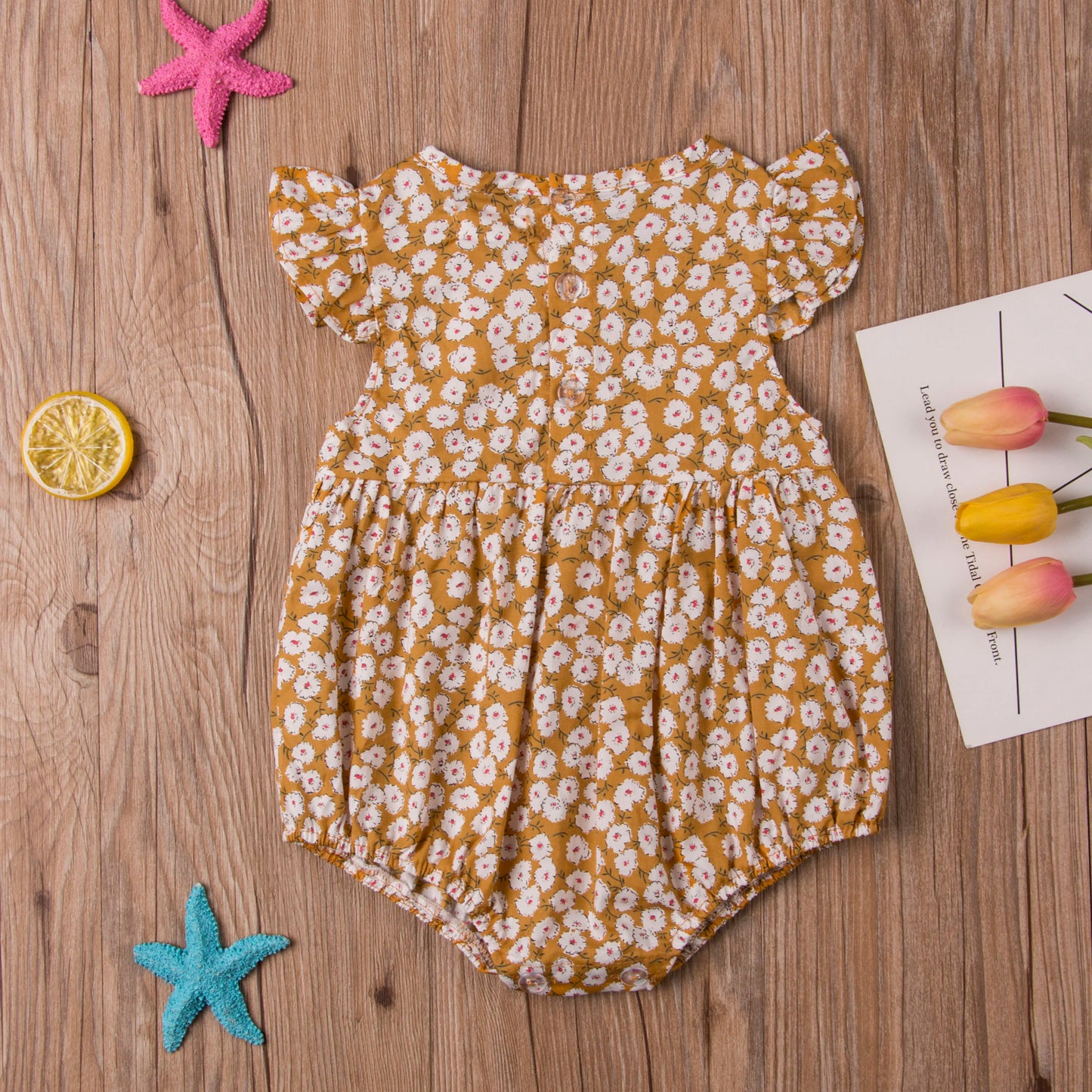 Flower Newborn Baby Girl Rompers Summer