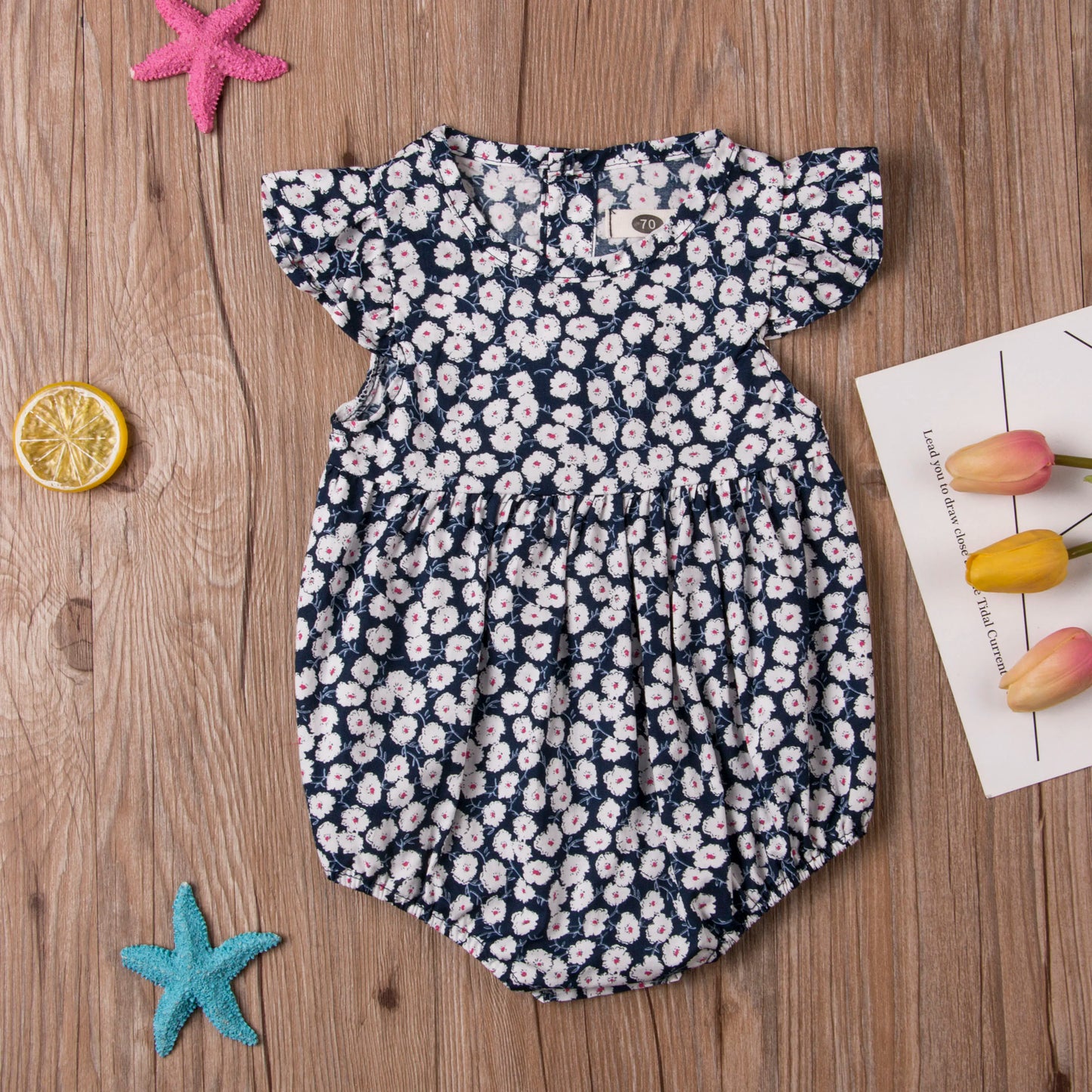 Flower Newborn Baby Girl Rompers Summer