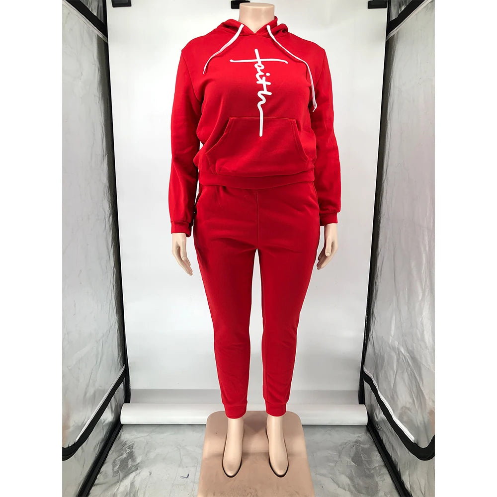 PLUS SIZE WOMEN TRACKSUIT SETS