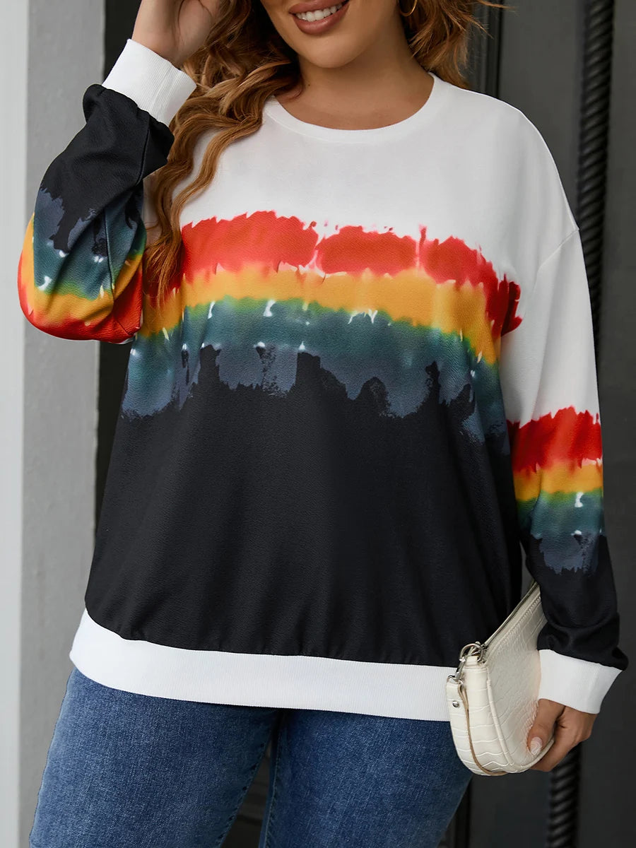 PLUS SIZE WOMEN SWEATSHIRT CASUAL