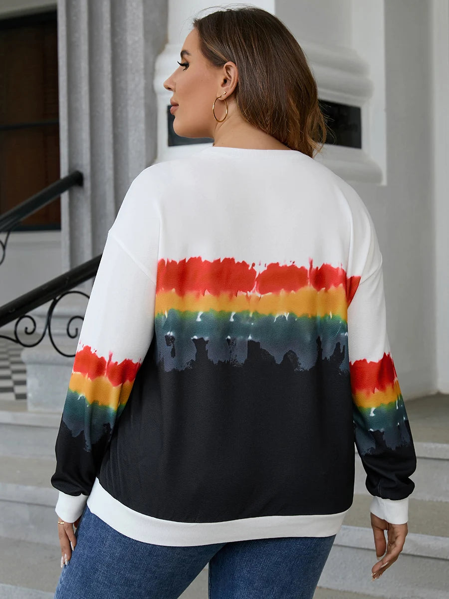 PLUS SIZE WOMEN SWEATSHIRT CASUAL