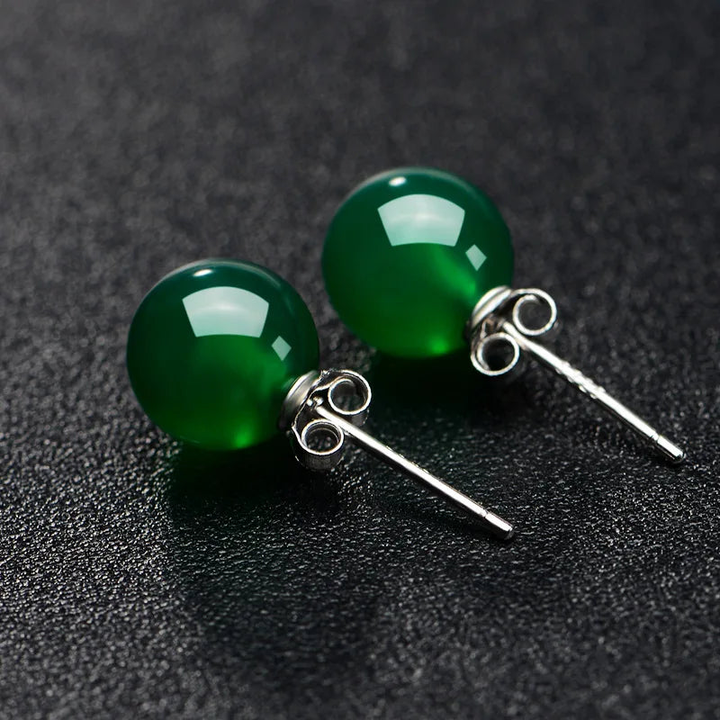 Silver Color Stud Earrings