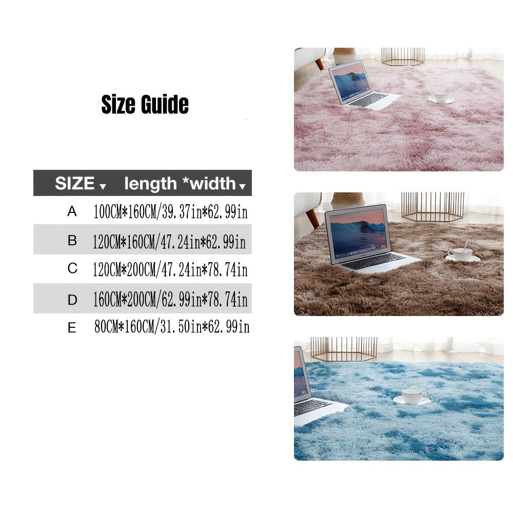 1pc Super Soft Thickened Carpet For Living Room Plush Rug, Children Bed Room Fluffy Floor Carpets, Window Bedside Home Decor Rugs Soft Velvet Mat