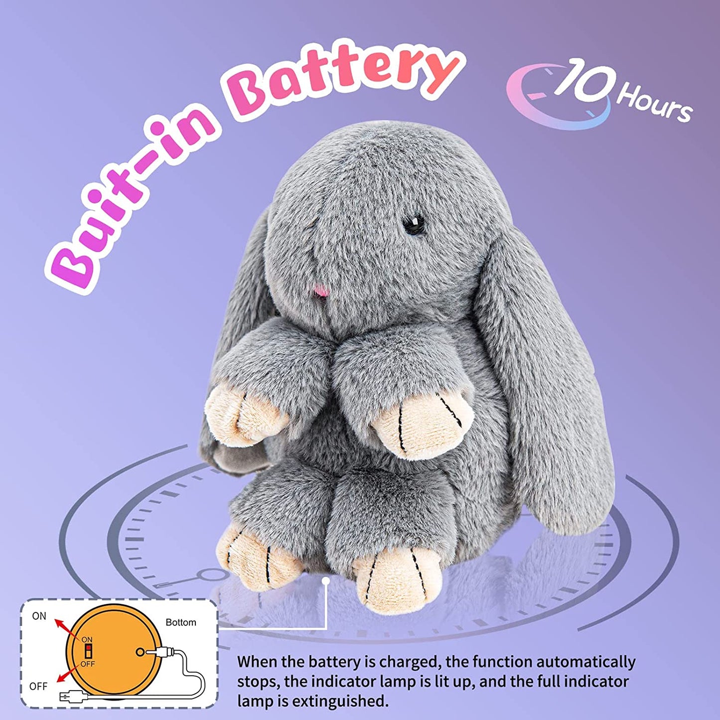 Talking Bunny Toys For Kids, Repeats What You Say, Interactive Stuffed Plush Animal Talking Toy, Singing, Dancing And Shaking For Girls Boys