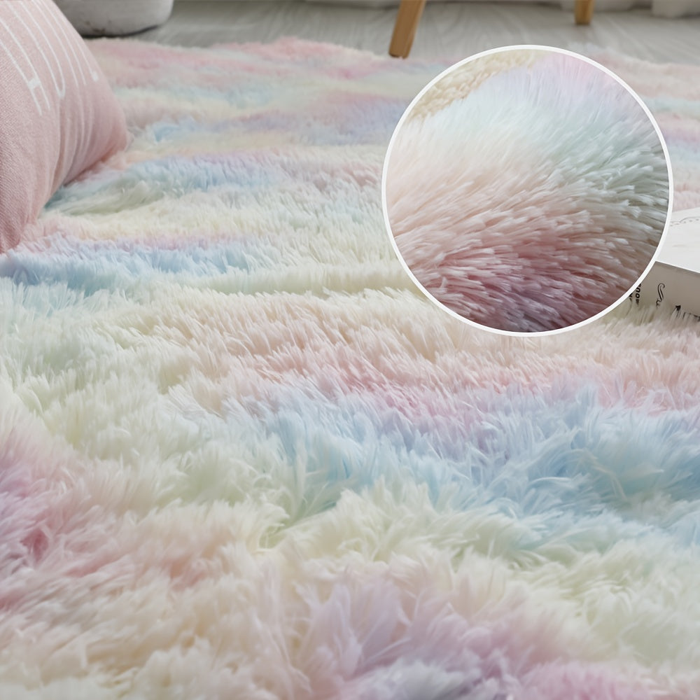 1pc Super Soft Thickened Carpet For Living Room Plush Rug, Children Bed Room Fluffy Floor Carpets, Window Bedside Home Decor Rugs Soft Velvet Mat