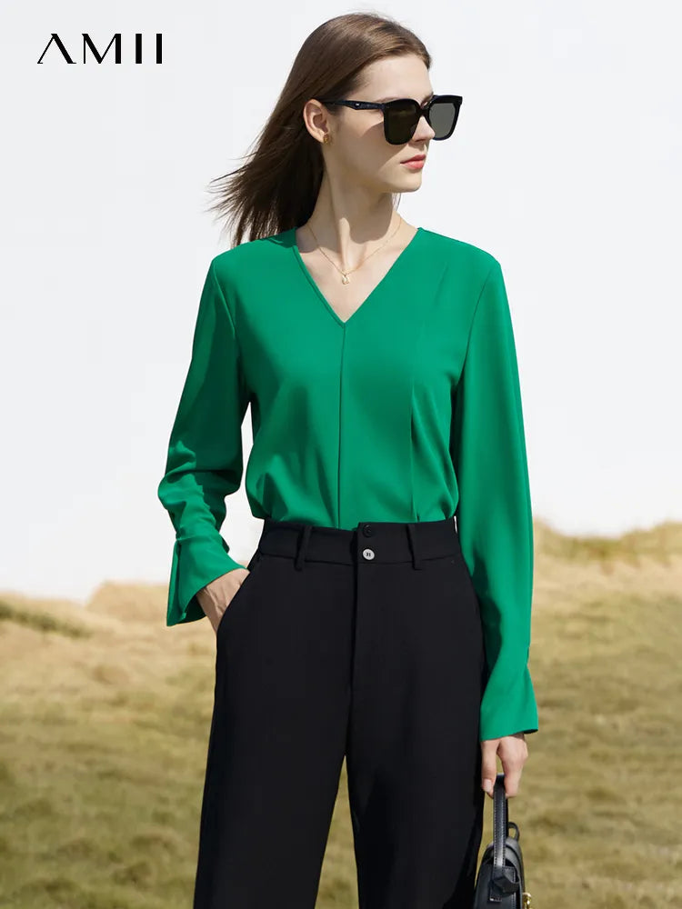 AMII Minimalism Blouse Women