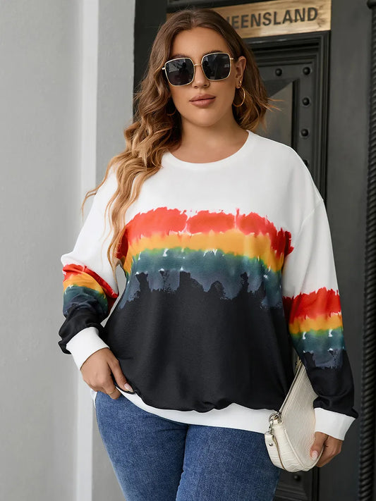 PLUS SIZE WOMEN SWEATSHIRT CASUAL